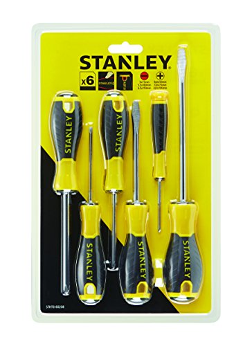 Stanley STHT0-60208 Cacciavite Essential, 2 x Std - 1 x Parall - 3 x Ph, Set di 6 pz
