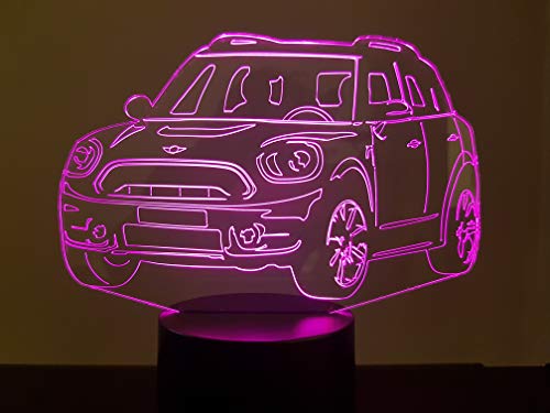 disegno compatibile AUSTIN MINI COUNTRYMAN, lampada da salotto 3D