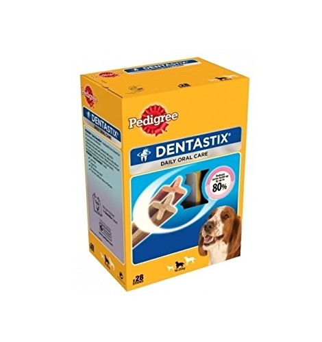 Pedigree DentaStix Medium - Snack per l'igiene orale per cani di taglia media (28)