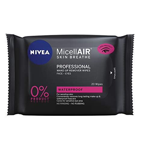 NIVEA MicellAIR - Confezione da 20 salviette professionali micellari, detergenti e struccanti