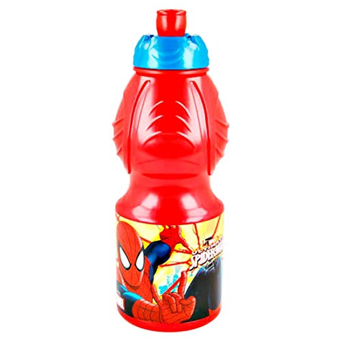 Spiderman – Bottiglia Borraccia Sport plastico 400 ml, Stor (33432)