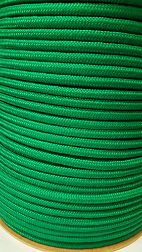 Corda intrecciata in polipropilene intrecciato, 5 mm, colore: verde