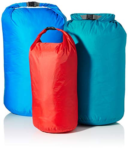 Tatonka Dry Bag, Sacchetto per Il Trasporto. Unisex -Adulto, Rosso, Turchese, Blu (per Set), 10 l / 18 l / 30 l