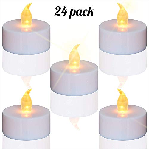 Candele a LED, portò candele flickering flameless candele，24pcs