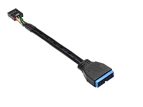 Alcasa 5021-PST1 cavo di interfaccia e adattatore USB 3.0 USB 2.0 Nero, Blu