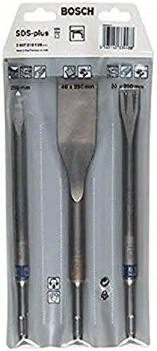 Bosch Professional SDS-Plus Long Life Set Scalpelli, 3 Pezzi