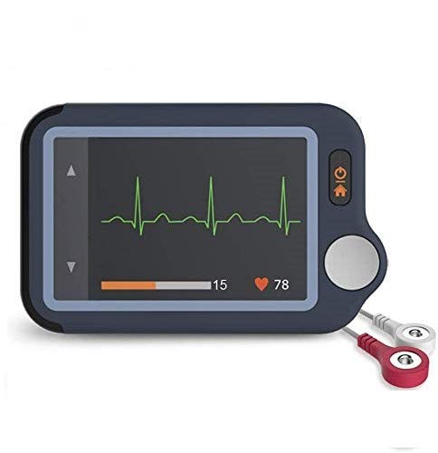 ViATOM Monitor ECG, Monitor Cardiaco con ECG, Dispositivo Cardiaco Bluetooth con iOS & Android App, Lavora con Smartphone e PC, Comodo Portatile Cardiofrequenzimetro