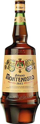 Amaro Montenegro – Liquore digestivo ottenuto da 40 erbe aromatiche accuratamente selezionate secondo una ricetta segreta. Bottiglia da 1,5lt, 23%.