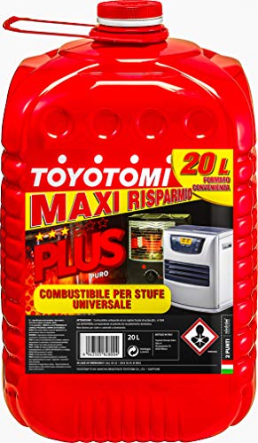 Toyotomi PLUS20L Plus Puro per Stufe a combustibile, Aromatici < 0.007%, Red_20, 20 litri