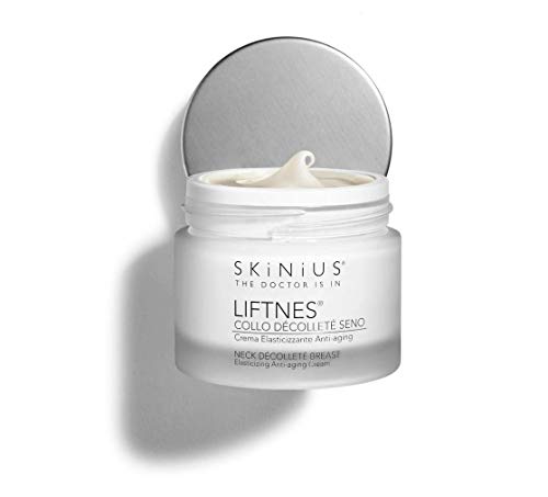 Skinius - LIFTNES Crema Collo, Décolleté e Seno, Rigenerante, Elasticizzante, Anti-aging, 50 ml
