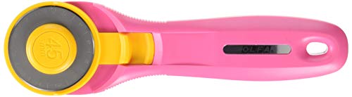 Taglierino rotante Olfa Splash 45 mm Fairy Floss rosa