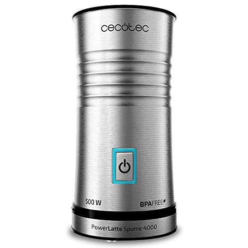 Cecotec - Montalatte Power Latte Spume 4000. 500 W. 3 modalità di funzionamento. Capacità: 115 ml.