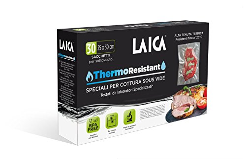 Laica TR1000 Sacchetti Sottovuoto per Cottura Sous Vide e Conservazione Alimenti, Plastica