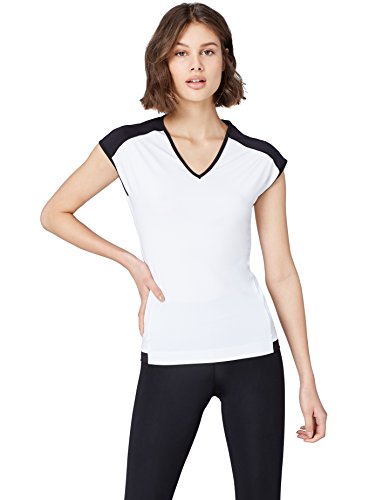 Activewear Maglia Sportiva Smanicata Donna , Bianco (White), 44 (Taglia Produttore: Medium)