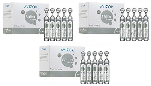 Unidose saline by Avizor 30 x 5 ml X3 Pack