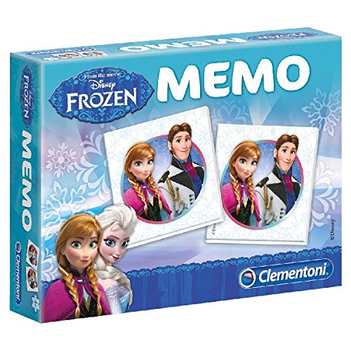 Clementoni - 13483 - Memo Compatto - Disney Frozen [Versione Internazionale], Gioco educativo 4 Anni