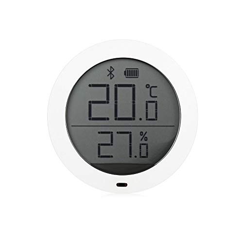 Xiaomi Mi Temperature And Humidity Monitor NUN4019TY, Monitor di temperatura e umidità con Bluetooth, Bianco