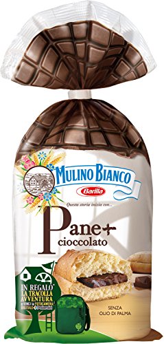 Mulino Bianco Merendine Pane + Cioccolato al Latte, Snack Dolce per la Merenda, Senza Olio di Palma - 300 g