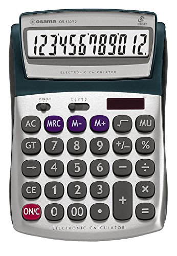 METAL calcolatrice 12 cifre da tavolo