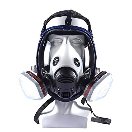 LTJY respiratore Pieno facciale, Maschera Antigas Respiratore con Protezione per Visiera, Cotone filtrante, Respiratore di Sicurezza Professionale per Vernice, Polvere, Prodotti Chimici