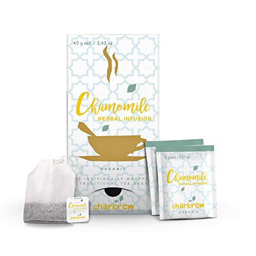 Infuso di camomilla biologico Charbrew - 120 bustine di tè confezionate singolarmente (6x20 bustine di tè)