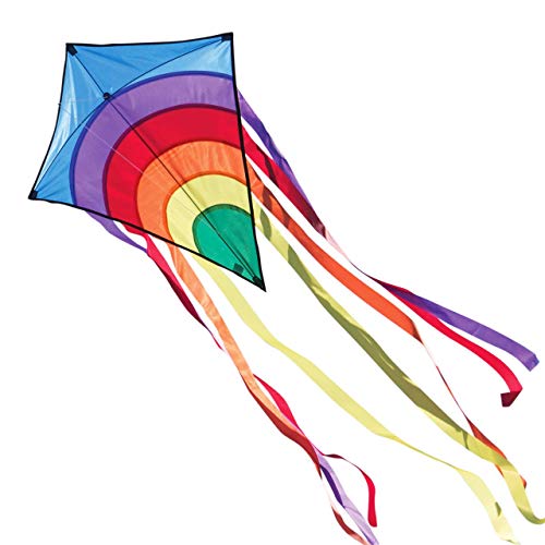 CIM Aquilone - Rainbow Eddy BLUE - per etá superiore ai 3 anni - Dimensioni: 65x74cm - incl. filo e coda