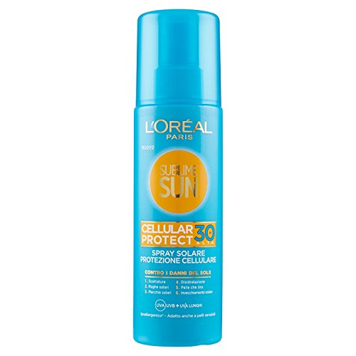 L'Oréal Paris Sublime Sun Cellular Protect, Spray Solare Protezione Cellulare IP 30, 200 ml