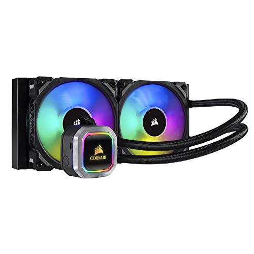 Corsair H100i Raffredamento dell'Acqua e Freon Processore, Radiatore da 240 mm, l’Illuminazione RGB, Intel 1150/1151/1155/1156 Intel 2011/2066 AMD AM3/AM2