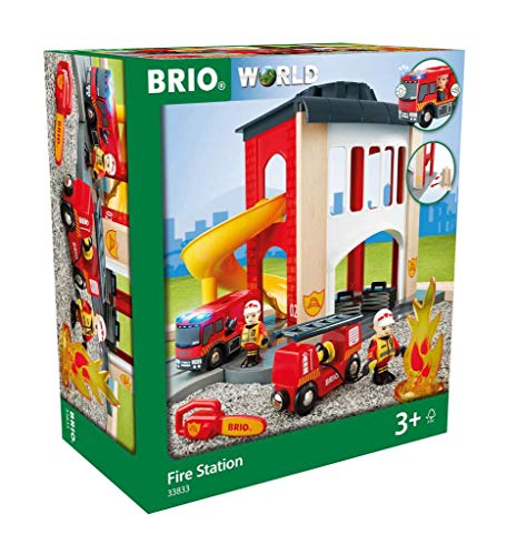 BRIO- Caserma dei Pompieri, Multicolore, 33833