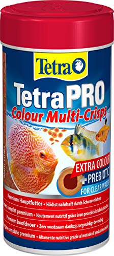 Tetra PRO Colour Multi-Crisps 250 ml - Mangime Completo di qualità Superiore con Valori Nutrizionali Eccellenti, Concentrato di Pigmenti Extra Esalta la Colorazione dei Pesci