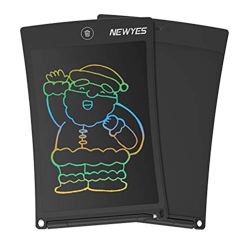 Lcd Tablet da Scrittura Colorato - Blocco da scrittura elettronico da 8,5 pollici senza carta, Blocco note da disegno, adatto per bambini, in Ufficio, o per la famiglia (Nero)
