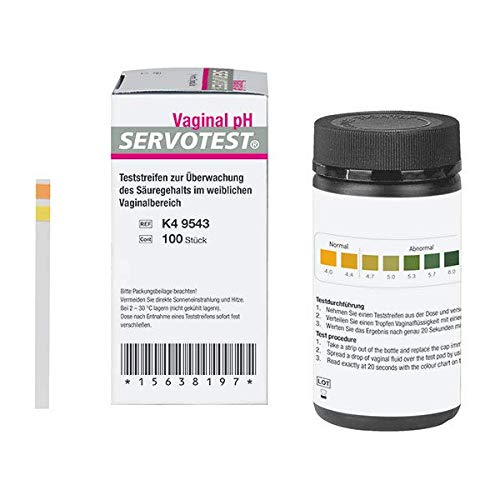 Servotest® - 100 strisce di indicatori di qualità del pH, per test di pH, versatili, per parametri pH da 4.0 a 7.0