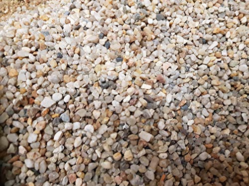 1 kg di ghiaia per acquario – fondo – Made in Germany – sabbia al quarzo – grana arrotondata 3,0 – 6,0 mm