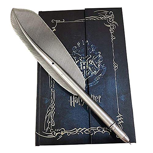 Agenda 2019-2020-2021 Harry Potter, diario, quaderno e penna di Hogwarts, set regalo di Harry Potter, taccuino vintage con penna a piuma per i fan di Harry Potter