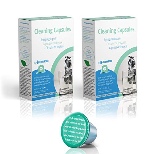 Gourmesso Capsule di pulizia - Capsule compatibili per la pulizia della macchina Nespresso®* 20 Capsules