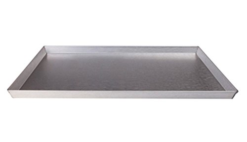 Pentole Agnelli Teglia Rettangolare, Lamiera Alluminata, Argento, 40 x 30 cm