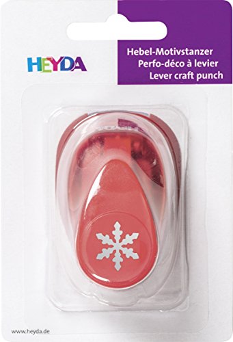 Heyda 203687434 - Perforatore piccolo con motivo a fiocchi di neve, 1,7 cm