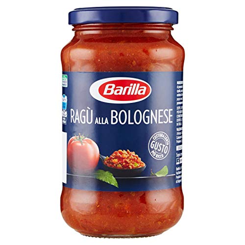 Barilla Sugo Ragù alla Bolognese, con Carne Selezionata e Pomodori 100% Italiani, Senza Glutine - 400 gr