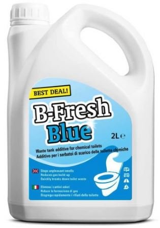 Thetford, B Fresh Blue, fluido per WC chimico da campeggio per camper e caravan, 2 litri