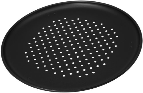 Zenker 7511 Stampo Pizza Forato ø 32 cm, Acciaio, Nero, 32 x 32 x 1.5 cm