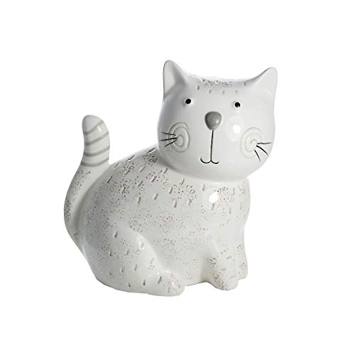 SPOTTED DOG GIFT COMPANY Ornamento Animale Decorazione in Ceramica Arredamento Creativo d'Arte Ornamenti (Bianco) 18cm