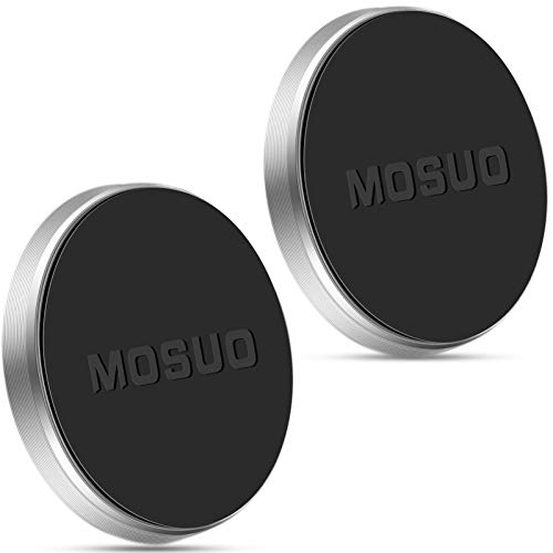 MOSUO Supporto Auto Smartphone Magnetico Universale (2 Pezzi) Porta Cellulare da Auto per Cruscotto, Supporto a Calamita per iPhone X/XS/8/7/6 Samsung Huawei Xiaomi (Argento)