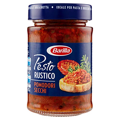 Barilla Sugo Pesto Rustico Pomodori Secchi, Senza Glutine – 200 g