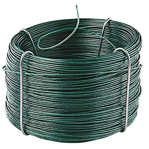 COGEX 01394-Fil di Ferro plastificato, 50 m, Colore: Verde