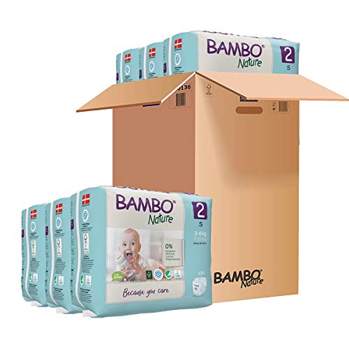 Bambo Nature Premium - Pannolini ecologici, misura mini 2, 3-6 kg, confezione da 30 pezzi