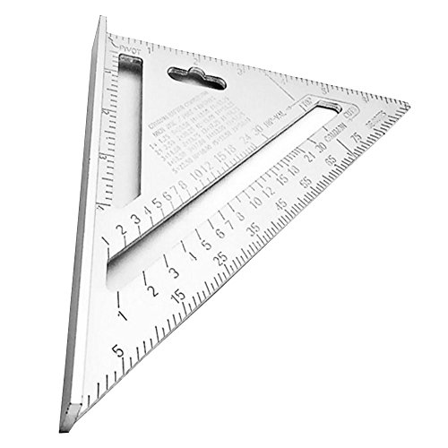 Righello di misurazione triangolare Huatuo® da 7 pollici (Silver)