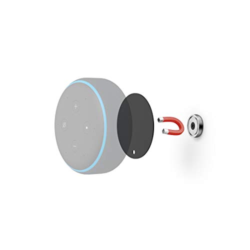 Hama - Supporto magnetico da parete per Echo Dot (3 Gen.)/Echo Input, colore: Nero
