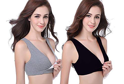 Ecroon Reggiseni Premaman e da Allattamento Reggiseno Cotone Donne per la maternità e L'Allattamento al Seno