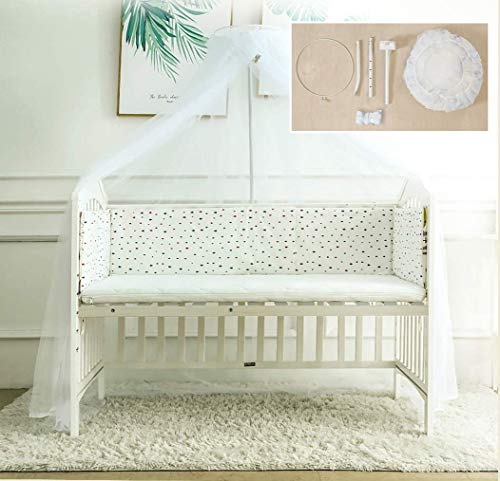 DEBAIJIA infantile Baby Zanzariera Poliestere Letto Culla Baldacchino Principessa Neonato multifunzione sollevamento supporto Rete di filati Cupola Confortevole traspirante Durevole per Indoor Outdoor