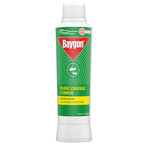 Baygon Polvere contro Scarafaggi e Formiche - 2 Confezioni da 250 g